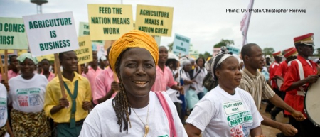 demonstration of women-UN Photo/Christopher Herwig