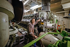 Mick Dunne, long-time volunteer and Second Engineer on Africa Mercy. Photo: Ruben Plomp