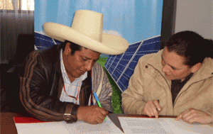 Signature of public-private collaboration agreement with local authorities in Peru, Photo: Acciona