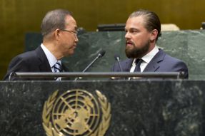 Leonardo DiCaprio + Ban Ki moon